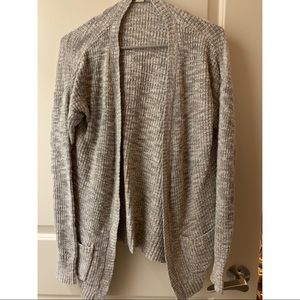 Gray Knit Cardigan